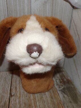 DAKIN PUPPET Puppy, Puppy Golf Club Cover, Vintage Puppet, Plushie Dogg Puppet *